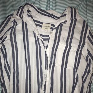 Stripped button up